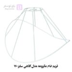 فریم خام مکرومه مدل کلاهی سایز 70