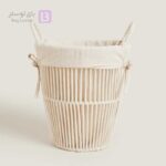 فریم خام مکرومه مدل سطل دسته دار