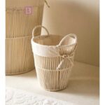 فریم خام مکرومه مدل سطل دسته دار