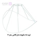 فریم خام مکرومه مدل کلاهی سایز 40