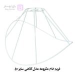 فریم خام مکرومه مدل کلاهی سایز 50