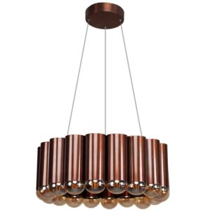 لوستر فلزی مدرن 18 شعله قطر 40 مدل BL1356