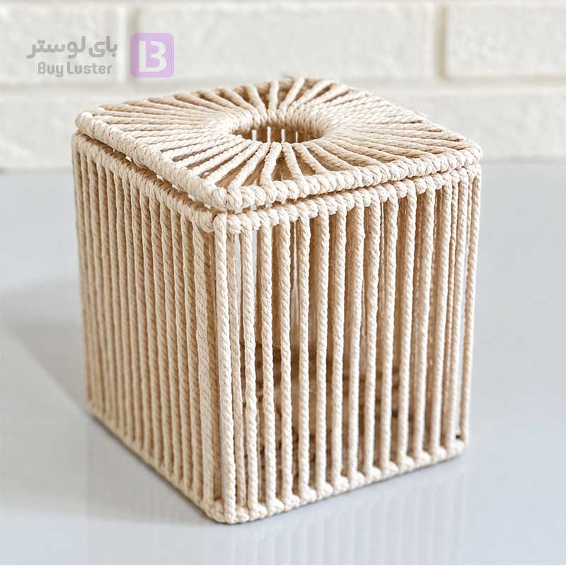 فریم دستمال کاغذی مکعبی درپوش‌دار