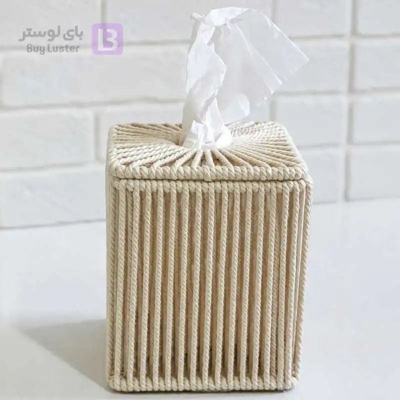 فریم دستمال کاغذی مکعبی درپوش دار